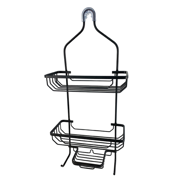 Zhaosheng - Estante de baño Estante de Ducha Estante de Ducha Colgante Negro Organizador de Cesta Organizador de Ducha de Aluminio Moderno