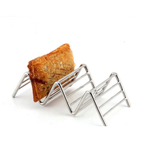 Zhaosheng Hardware - Bandeja para servir tacos de alambre de metal, soporte para tacos, soportes apilables para tacos de acero inoxidable