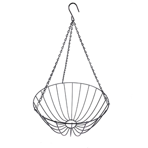 Zhaosheng Hardware - Cesta de almacenamiento de plantas de acero y metal para granja, cesta de urna de alambre tejido rústico con asa