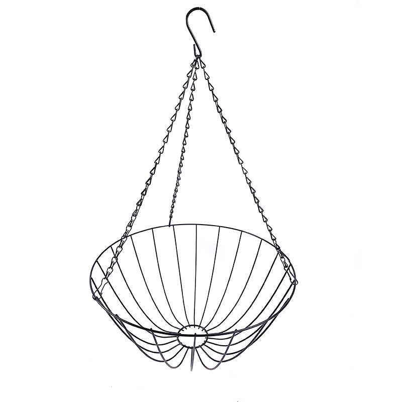 Zhaosheng Hardware - Cesta de almacenamiento de plantas de acero y metal para granja, cesta de urna de alambre tejido rústico con asa