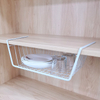 Zhaosheng Hardware - Cesta colgante para almacenamiento debajo del estante, para el hogar, cocina, baño, cesta de alambre para almacenamiento de despensa