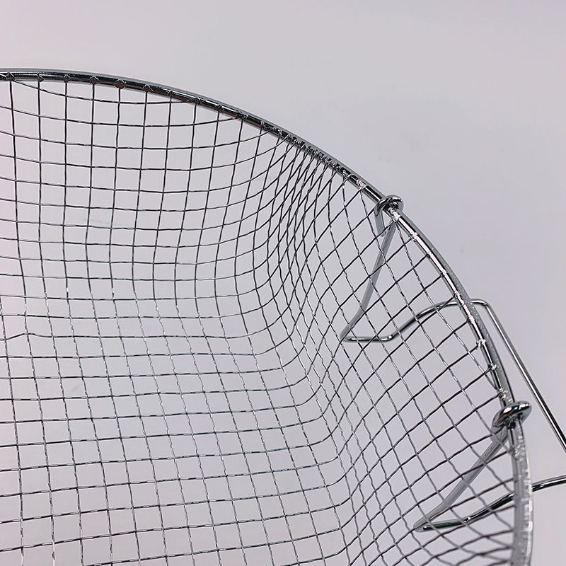 Zhaosheng Hardware - Cesta redonda para freír con mango plegable