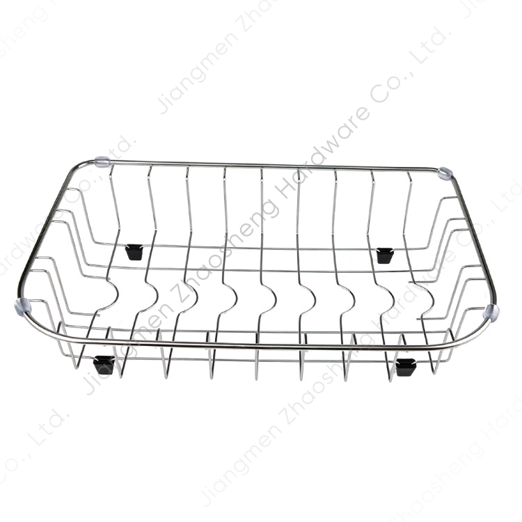 Zhaosheng Hardware - Estante de drenaje de acero inoxidable para fregadero de cocina, cesta de secado para fregaderos de cocina