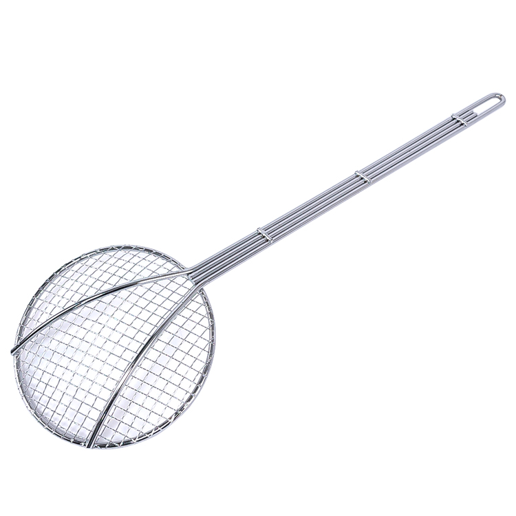 Zhaosheng Hardware - Skimmer de malla redonda cromado de 6 pulgadas para freír fideos de pescado y cocinar