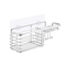 Zhaosheng - Estante de almacenamiento para baño, cocina, inodoro, adhesivo, acero inoxidable, colgante, carrito de ducha, estante de baño