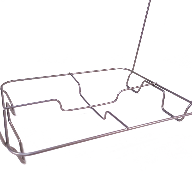 Hardware Zhaosheng - 1/2 Rack de roce de alambre desechable de medio tamaño con sartén de aluminio y cuchara