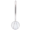 Zhaosheng Hardware - Espumadera para freír redonda de 6 pulgadas, mango largo, cucharón para freidora de acero inoxidable, espumadera para freír francesa