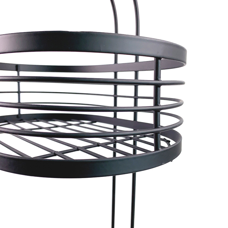Zhaosheng - Estantería de baño de pie con estante de torre organizador de almacenamiento de metal decorativo de 3 niveles