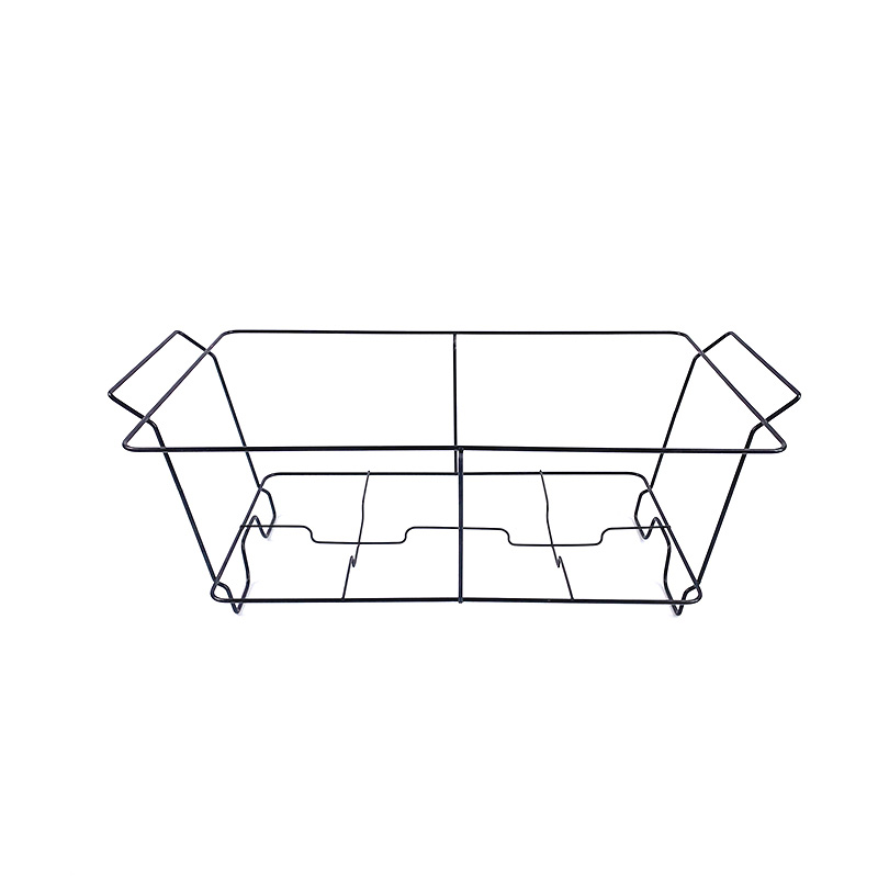 Hardware Zhaosheng: estante de plato de alambre de alambre de metal desechable de comida de comida con bandeja de aluminio