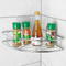 Zhaosheng - Organizador de baño, estante de almacenamiento, sin perforación, estante de ducha, adhesivo, montaje en pared, estante de pared de esquina