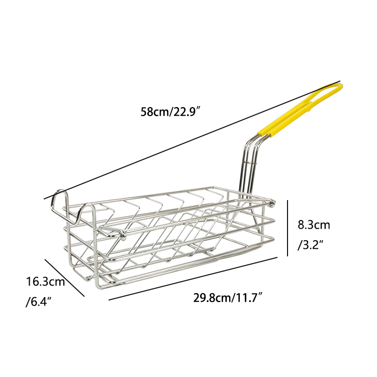 Zhaosheng Hardware - Cesta para freír Alambre de metal Comida frita Pollo Pescado Cesta para freír