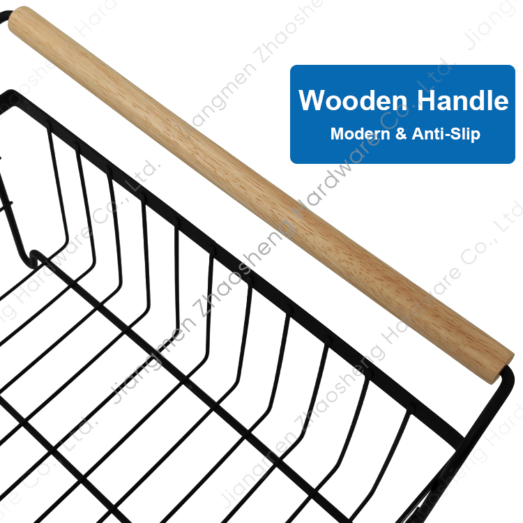 Zhaosheng Hardware - Rejilla para secar platos de cocina con mango de madera