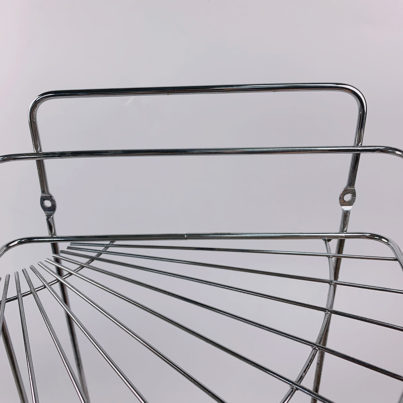 Zhaosheng - Estante esquinero de baño de 3 niveles, estante de almacenamiento de metal, carrito de ducha independiente cromado