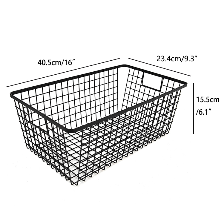 Zhaosheng Hardware - Cesta de almacenamiento de alambre de metal para despensa, cesta de almacenamiento para baño, cocina