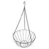 Zhaosheng Hardware - Cesta colgante decorativa de fibra de coco de 14.0 in para patio y jardín, macetero colgante con forro de fibra de coco negro