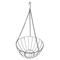 Zhaosheng Hardware - Cesta colgante decorativa de fibra de coco de 14.0 in para patio y jardín, macetero colgante con forro de fibra de coco negro