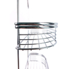 Zhaosheng - Organizador de champú con cabezal de ducha colgante de 2 niveles, sin perforación, almacenamiento de baño, cesta de baño, estante de ducha Caddy