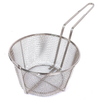 Zhaosheng Hardware - Cesta para freír de alambre de 8-1/2 pulgadas, cesta para freír redonda niquelada de 4 mallas