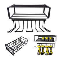 Zhaosheng Hardware - Organizador colgante para taladros eléctricos, organizador de almacenamiento de metal, organizador de herramientas eléctricas para montaje en pared en garaje