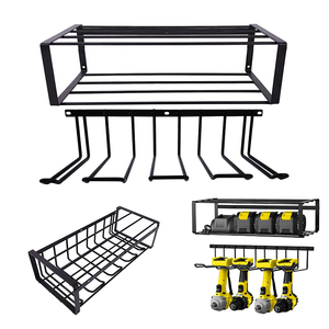 Zhaosheng Hardware - Organizador colgante para taladros eléctricos, organizador de almacenamiento de metal, organizador de herramientas eléctricas para montaje en pared en garaje