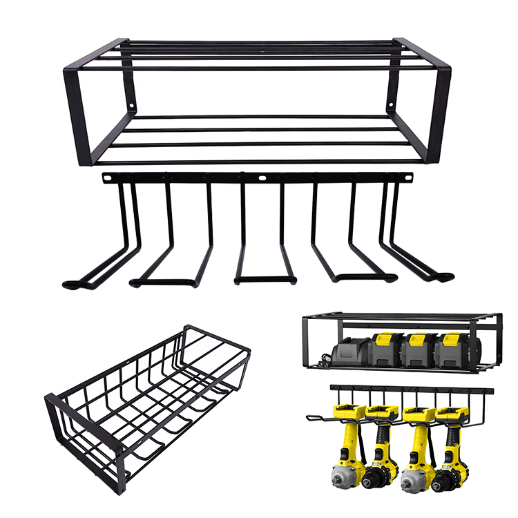 Zhaosheng Hardware - Organizador colgante para taladros eléctricos, organizador de almacenamiento de metal, organizador de herramientas eléctricas para montaje en pared en garaje