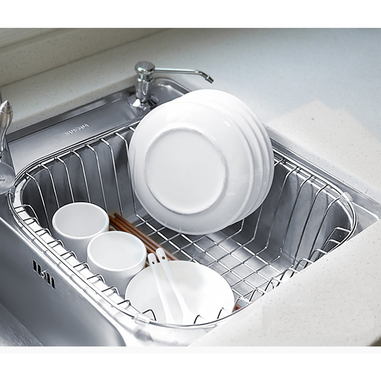 Zhaosheng Hardware - Cesta de enjuague Cesta de acero inoxidable para fregadero de cocina