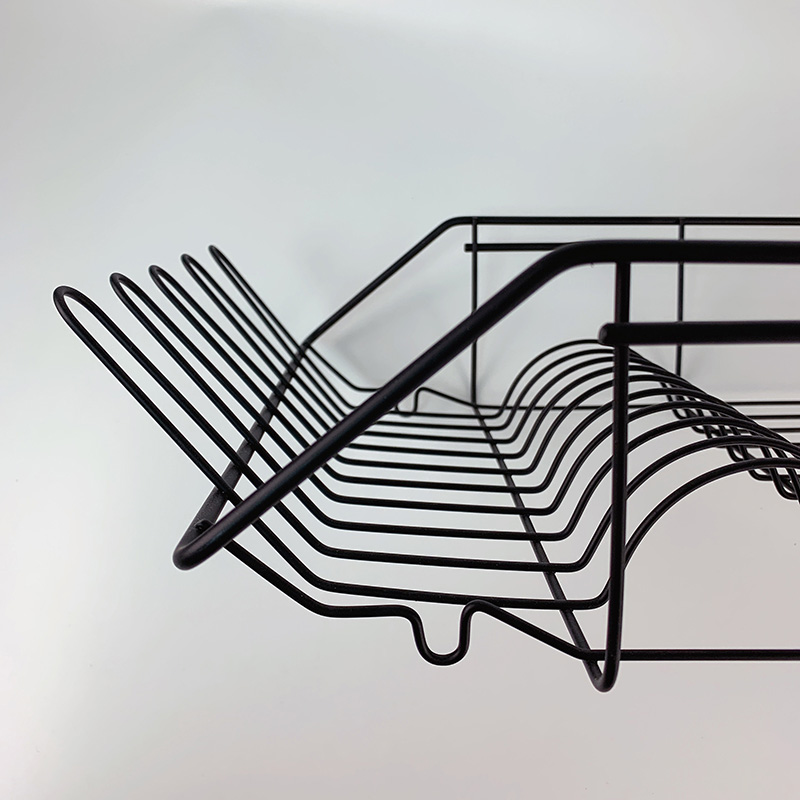 Zhaosheng Hardware - Escurreplatos de 2 niveles, color negro