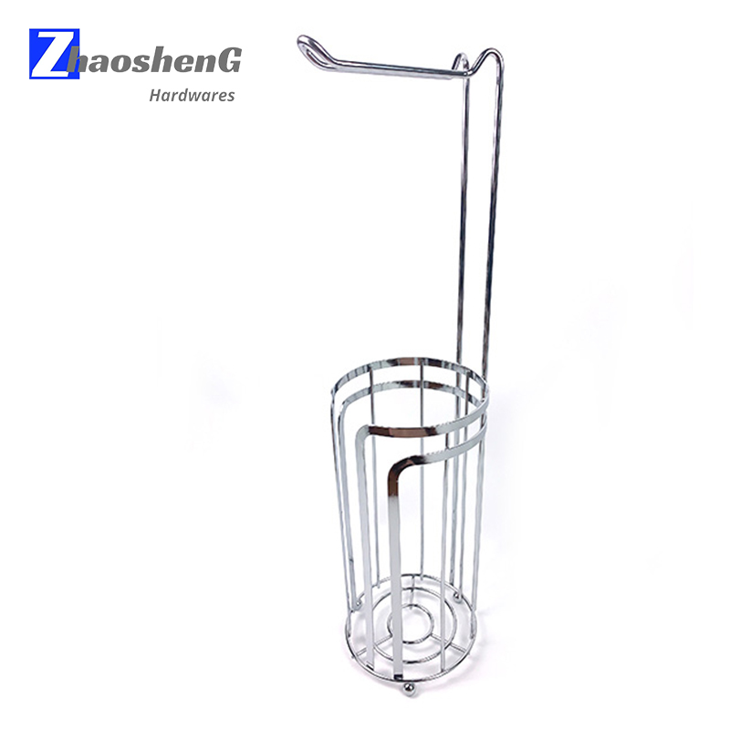 Zhaosheng - Soporte de almacenamiento de rollo de papel higiénico de metal para baño con reserva