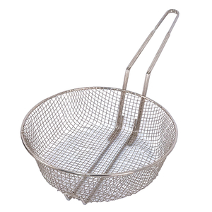 Zhaosheng Hardware - Cesta culinaria niquelada de malla mediana de 10'Cesta para freír en la parte superior de la estufa