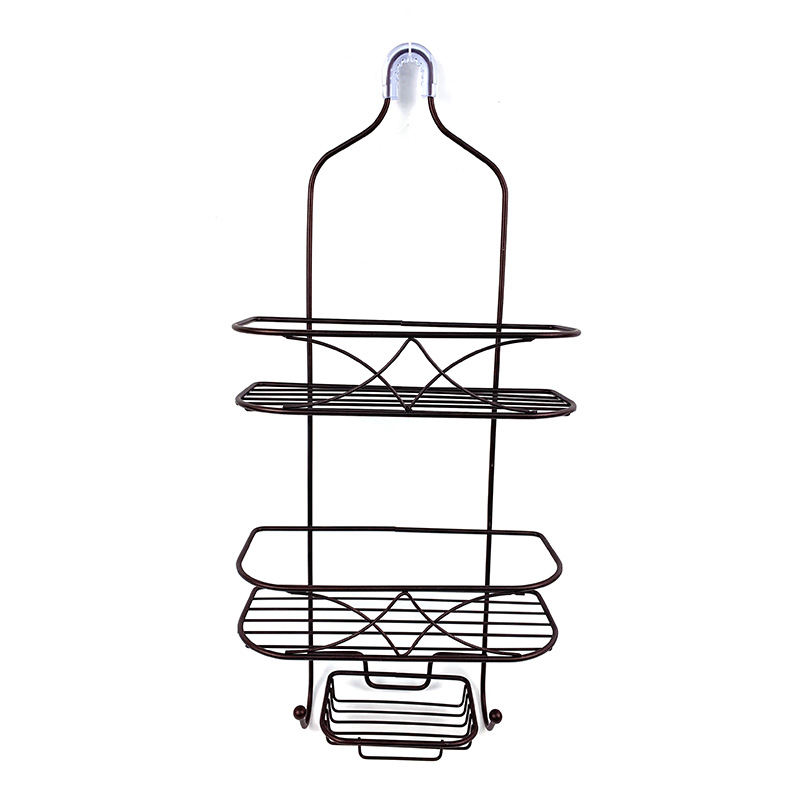 Zhaosheng - Cesta colgante para carrito de ducha, estante de almacenamiento de metal, estante para baño sobre el cabezal de ducha