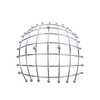 Zhaosheng Hardware - Organizador de Almacenamiento de Frutas de Cocina, Metal, Acero Plateado, Pan, Comida, merienda, tazón para Servir, Cesta de Frutas
