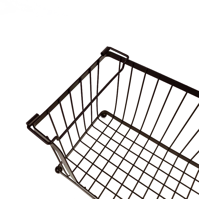 Zhaosheng Hardware - Organizador de cesta de almacenamiento de alambre para cesta de frutas y verduras de metal para lavandería