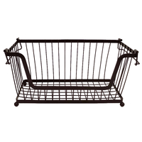 Zhaosheng Hardware - Organizador de cesta de almacenamiento de alambre para cesta de frutas y verduras de metal para lavandería