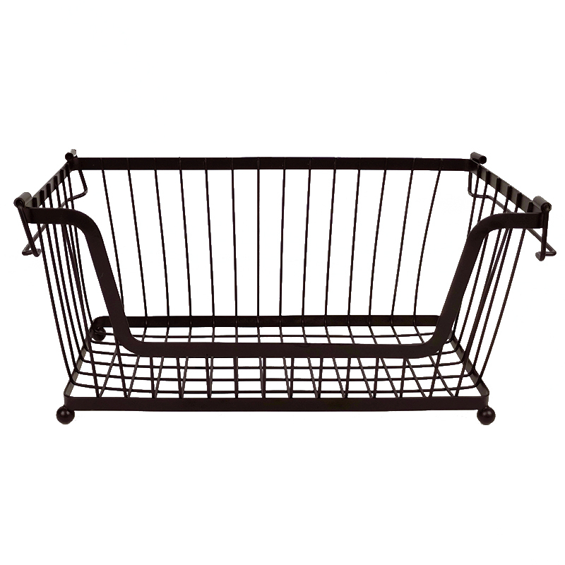 Zhaosheng Hardware - Organizador de cesta de almacenamiento de alambre para cesta de frutas y verduras de metal para lavandería