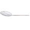 Zhaosheng Hardware - Skimmer de alambre redondo de 9 pulgadas, cuchara para freidora de cocina, skimmer de malla mediana niquelado para cocinar y freír