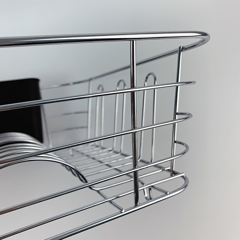 Zhaosheng Hardware - Rejilla para secar platos con escurridor extraíble para almacenamiento en la cocina