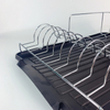 Zhaosheng Hardware - Rejilla para secar platos de plástico de cocina personalizada, rejilla para platos de acero con soporte para utensilios y bandeja