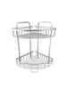 Zhaosheng - Almacenamiento de baño Cesta de esquina de 2 niveles Cesta de ducha de aluminio Cesta de ducha de esquina