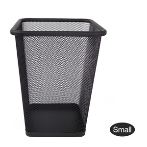 Zhaosheng Hardware -Cubo de Basura Baño Comercial Cubo de Basura de Malla metálica Redonda Bote de Basura Botes de Basura Cesta de Basura de Malla
