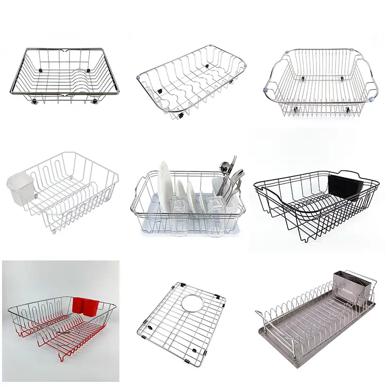 Zhaosheng Hardware - Escurreplatos extensible sobre el fregadero, escurridor de platos de acero inoxidable para cocina