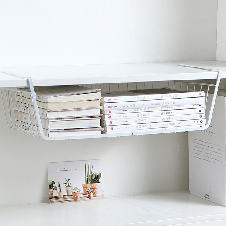Zhaosheng Hardware - Cesta debajo del estante Armarios de lavandería de alambre Gabinete de baño Cestas de almacenamiento colgantes