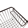 Zhaosheng Hardware - Cestas de almacenamiento apilables, cesta de alambre de metal para cocina, despensa del hogar