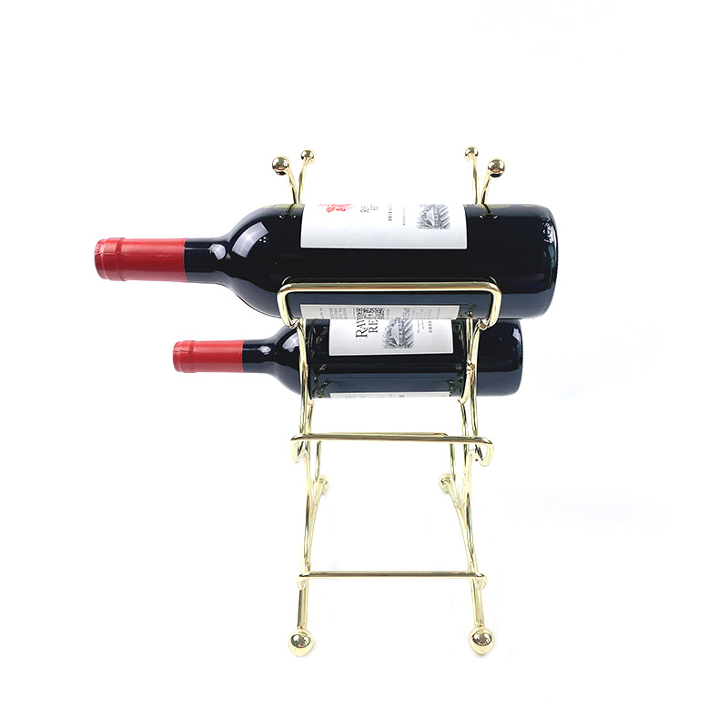 Zhaosheng Hardware - Soporte independiente para almacenamiento de botellas de vino, estante para 6 botellas