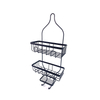 Zhaosheng- Estante de baño de Metal con Caja Fuerte para el Espacio, Estante de baño de Lujo, Estante de Esquina para baño, Estante de Esquina Negro