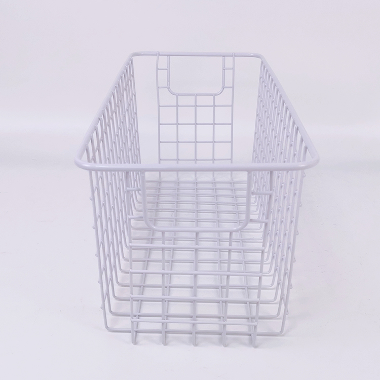 Zhaosheng Hardware - Organizador de almacenamiento de alimentos de alambre de metal, cesta de alambre rectangular para despensa y congelador