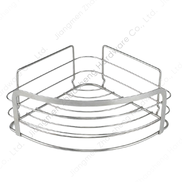 Zhaosheng - Estante de almacenamiento para baño de montaje en pared, adhesivo de acero inoxidable, estante esquinero para baño, carrito de ducha