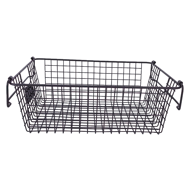 Zhaosheng Hardware - Cesta de almacenamiento apilable para frutas, verduras, alimentos, cesta de almacenamiento apilable de alambre de metal