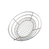 Zhaosheng Hardware - Cesta para servir mesa de comida rápida Cesta para pan ovalada de acero inoxidable