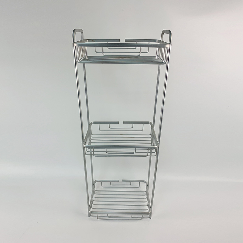 Zhaosheng- Carrito de baño de pie con estante de almacenamiento para baño de primera calidad directo de fábrica con 3 cestas grandes