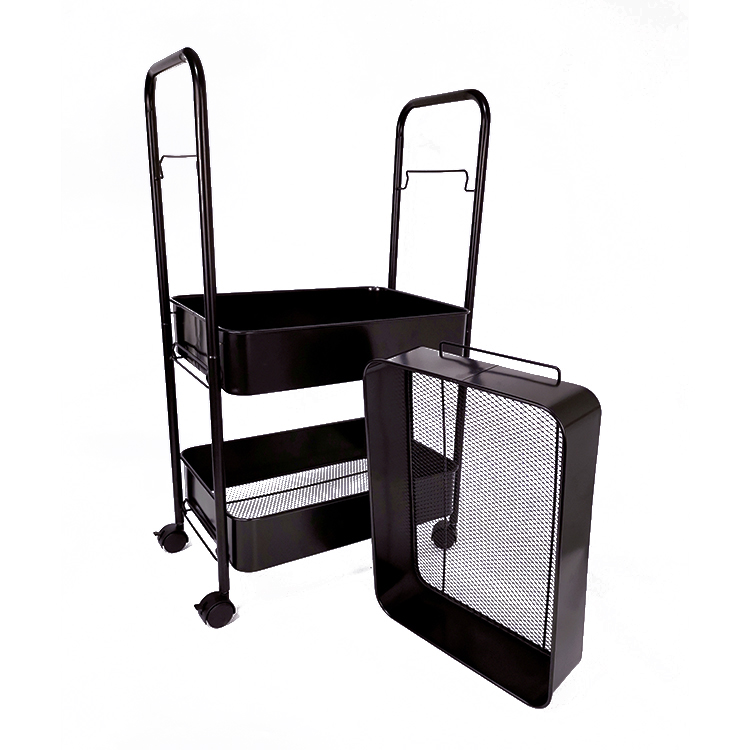 Zhaosheng Hardware - Carro utilitario con ruedas de metal Carro de almacenamiento móvil Carro de arte artesanal para cocina, baño, oficina